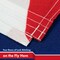 G128 Combo Pack: USA 3x5 Ft 150D Printed Stars & United Kingdom (Union Jack) Flag 3x5 Ft 150D Printed